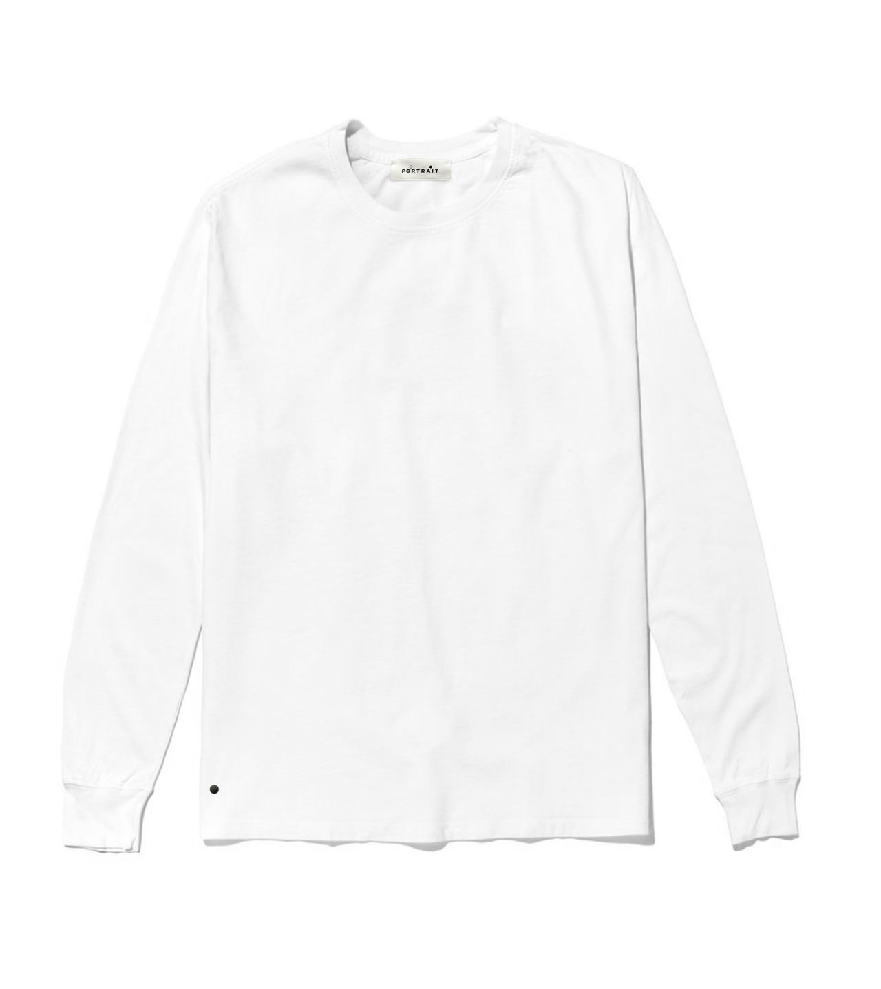 White Lo-Shu EMB LS Tee